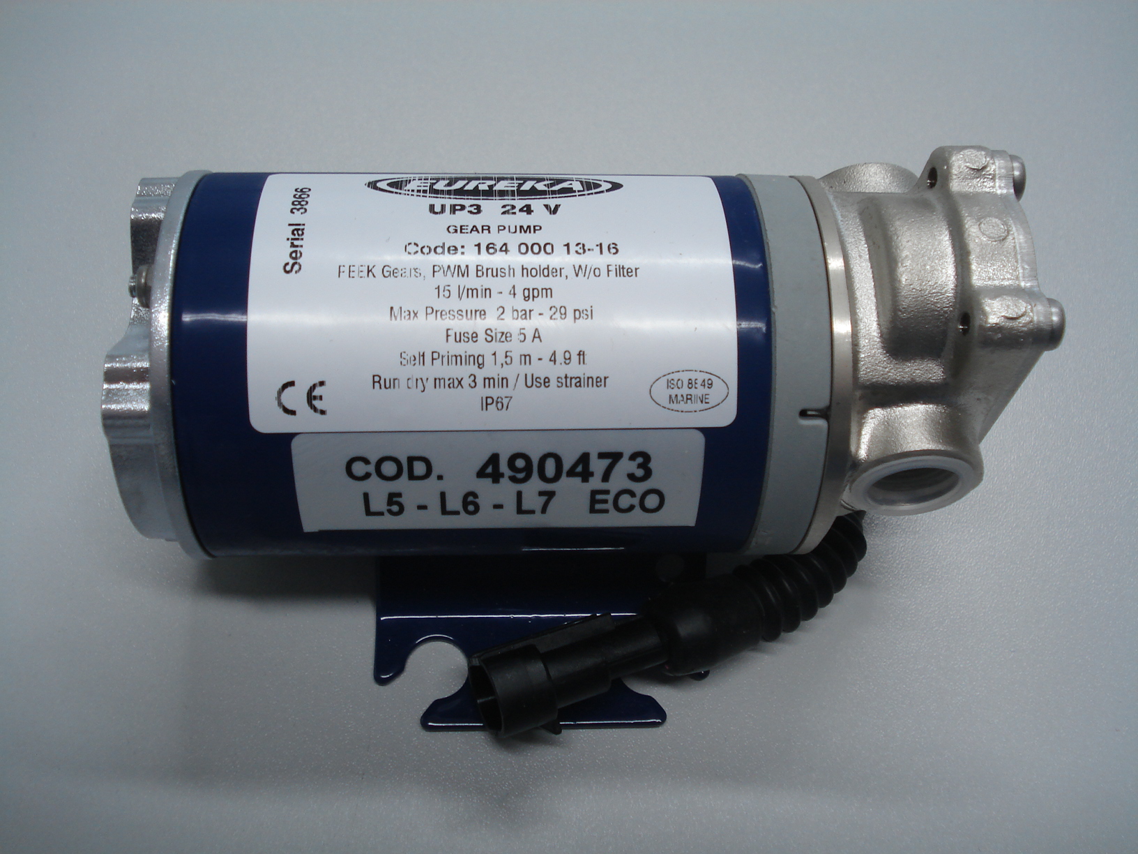 Pumpa vody 24V EUREKA PN 490473