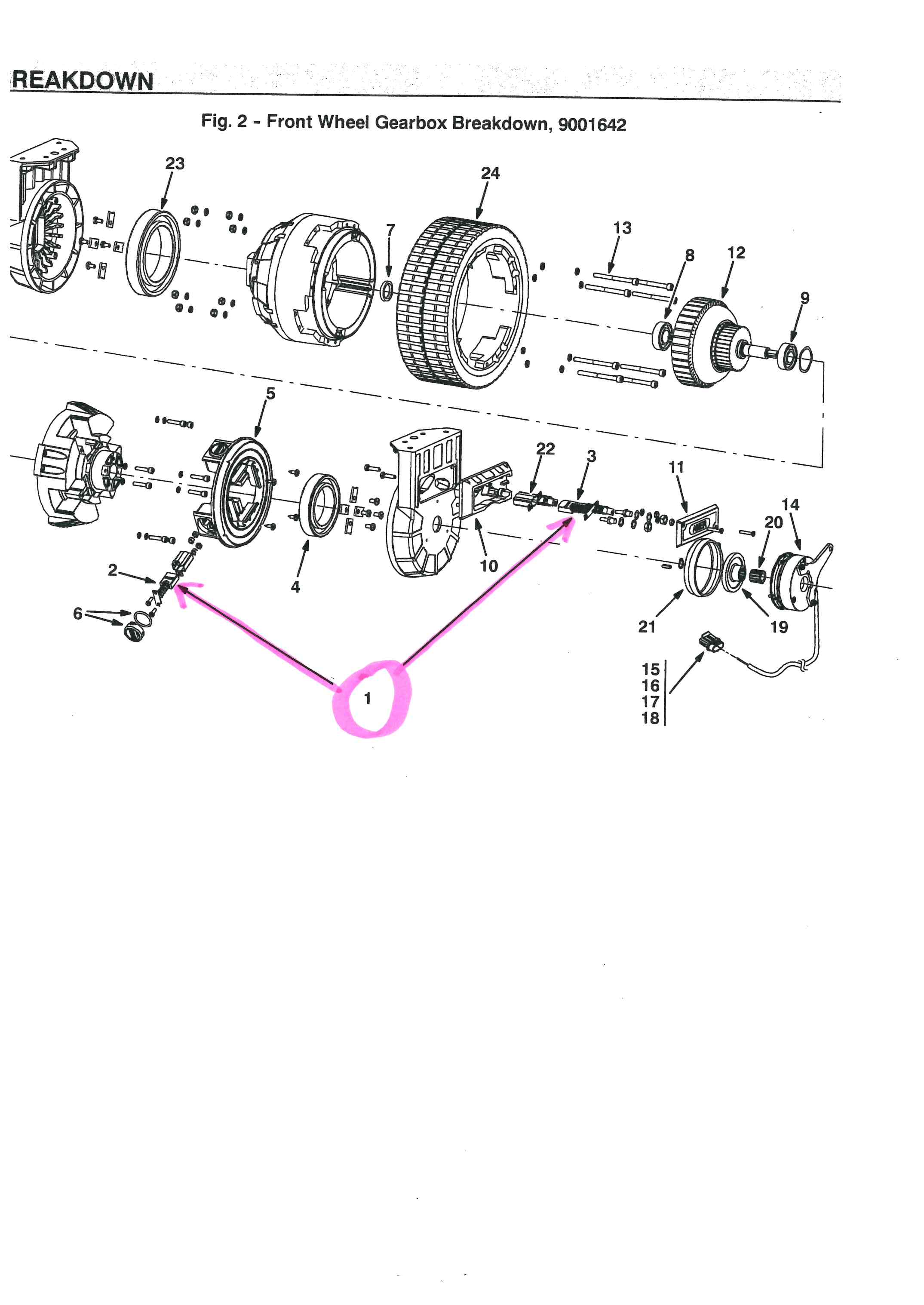 Uhlíky pojezdového motoru sada 4+2 PN 391261