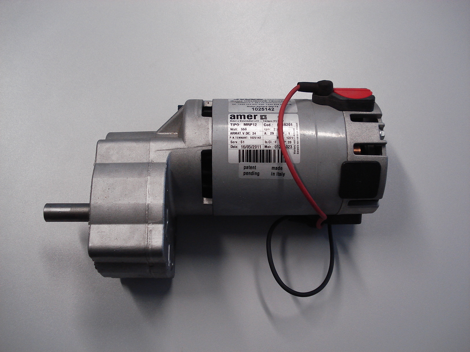 motor kartáče 24V s převodovkou TENNANT PN 1025142