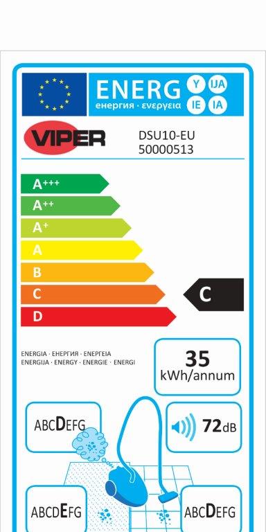 Vysavač VIPER DSU10 pro suché sání PN 50000513